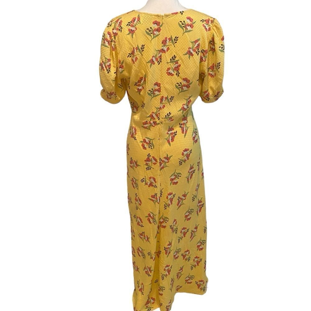 Jill Jill Stewart Puff Sleeve Floral Dress Size 8 - Picture 7 of 8